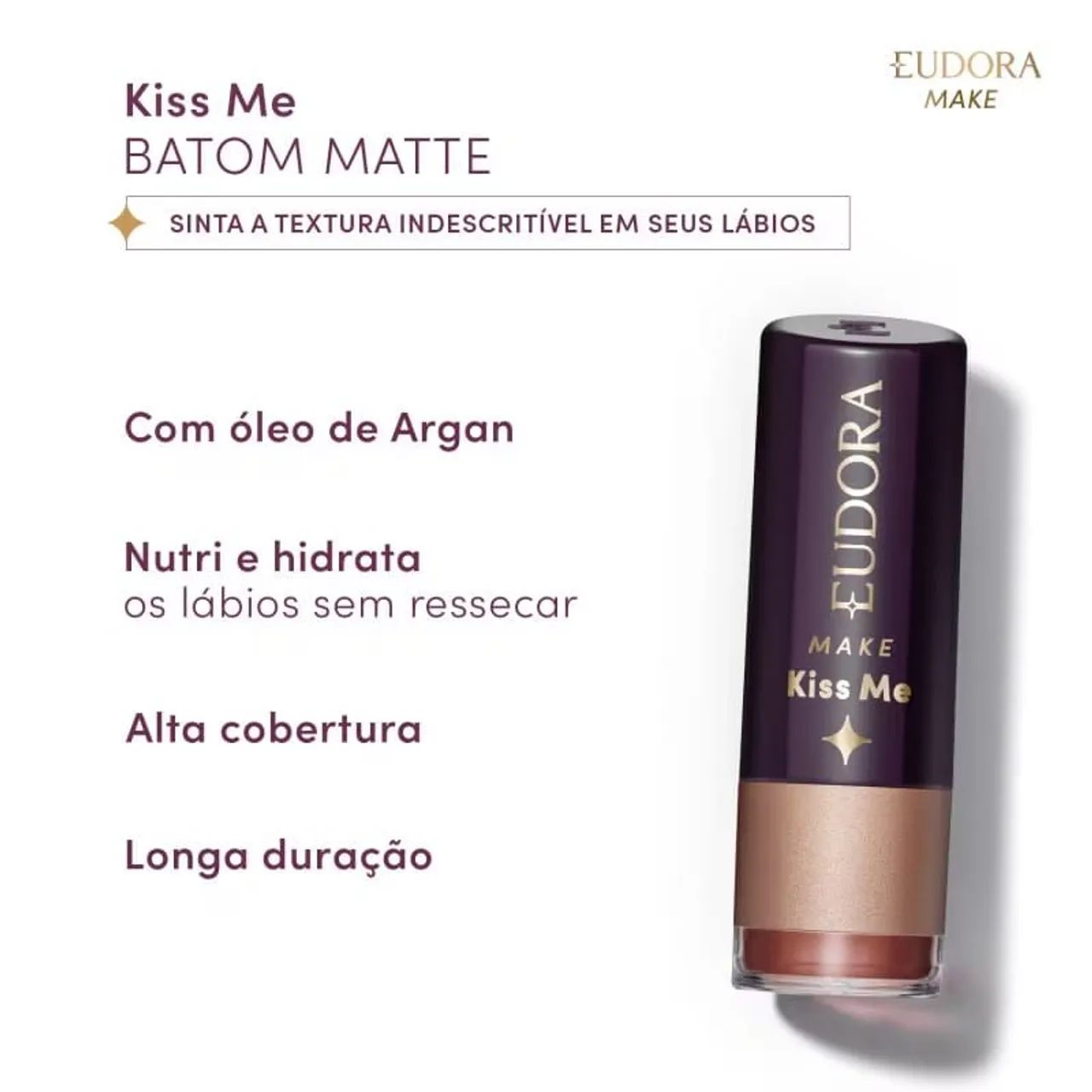 Batom Eudoro Kiss Me Mate - Foto 2