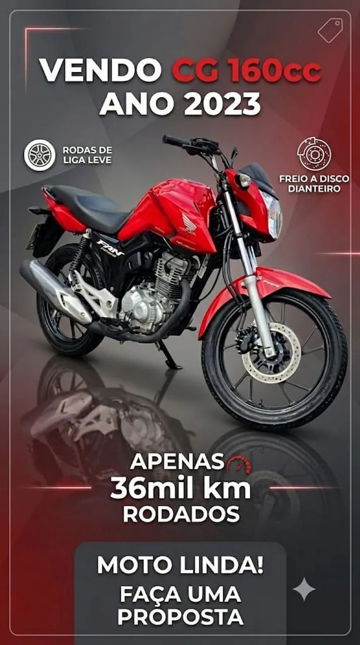 CG 160cc Titan. ZERADA