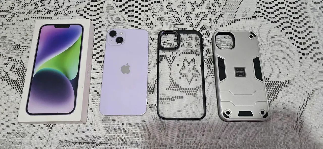 Vendo ou troco iPhone 14 plus 128gb saúde 85% - Foto 2