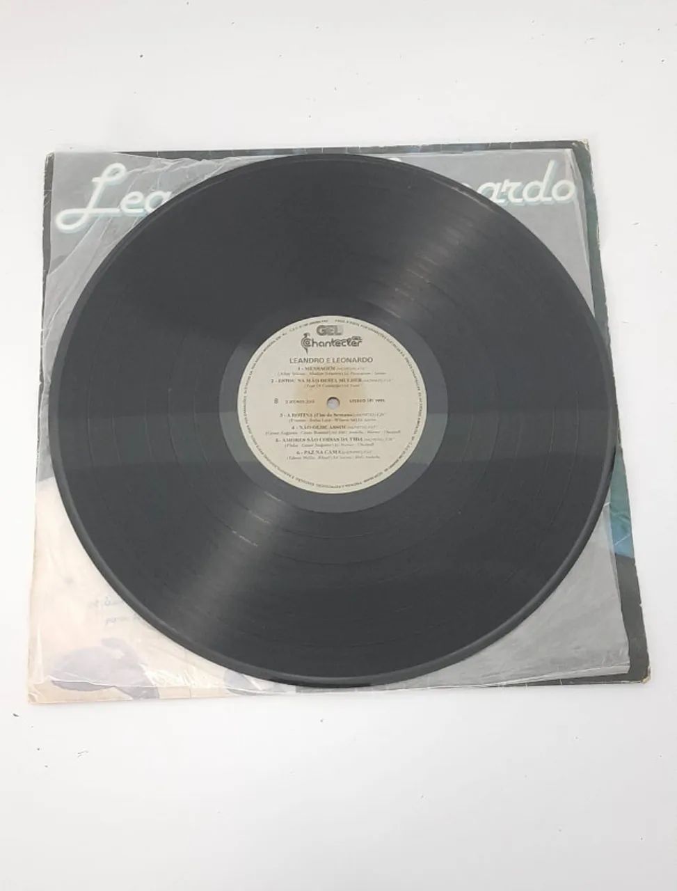 LP Leandro E Leonardo Original 1991 Chantecler Pense Em Mim Vinil - Foto 3