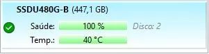 SSD Ultimate KingDian 480GB SATA 2.5" - Saúde 100% - Foto 2