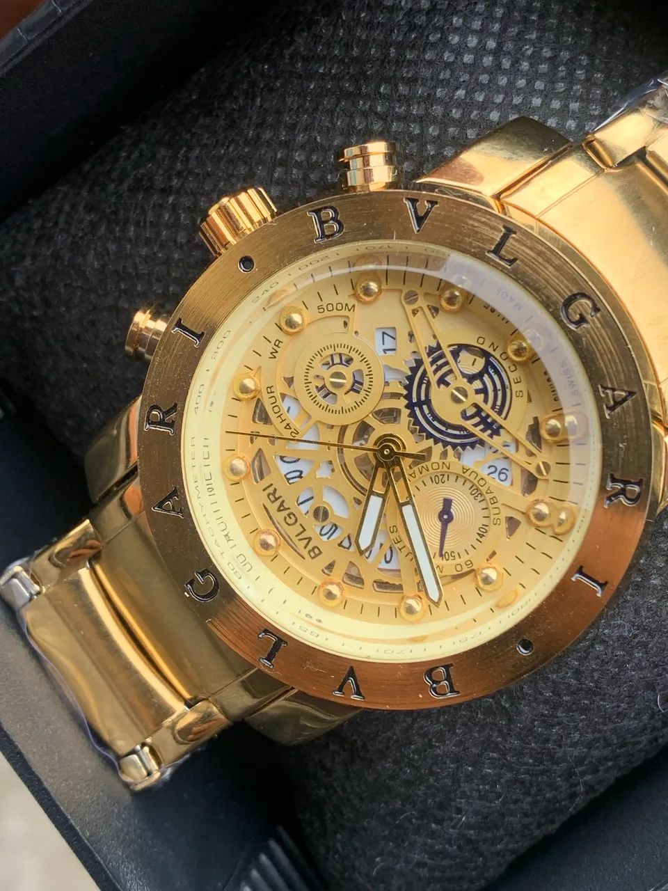 Relógio blvgari dourado  - Foto 3