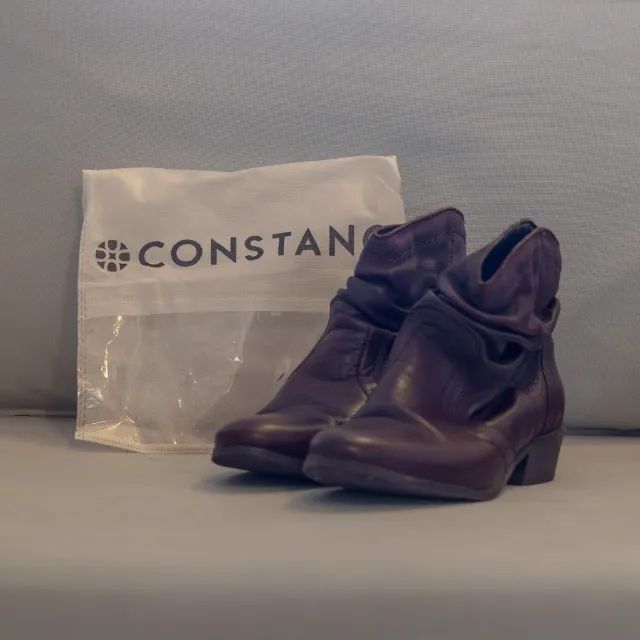Bota Marrom de Couro Constance Tamanho 36