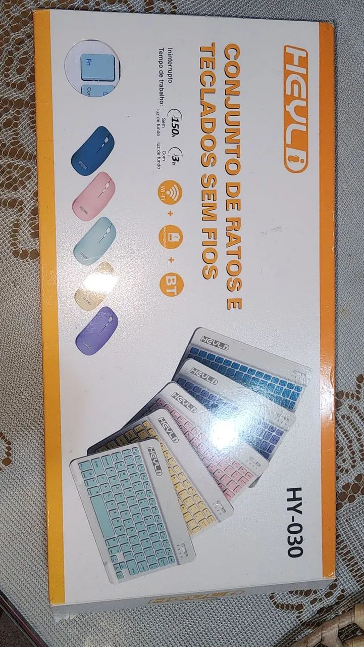 Teclado e mouse bluetooth 