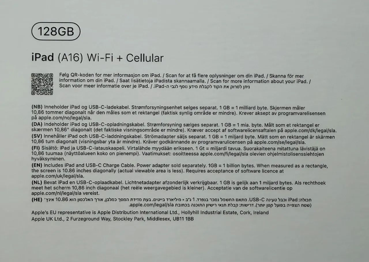Ipad 11 ª geração a16 128gb wifi + cellular ( 5g ) só deslacrado SEM ATIVAÇÃO ( celular ) - Foto 6