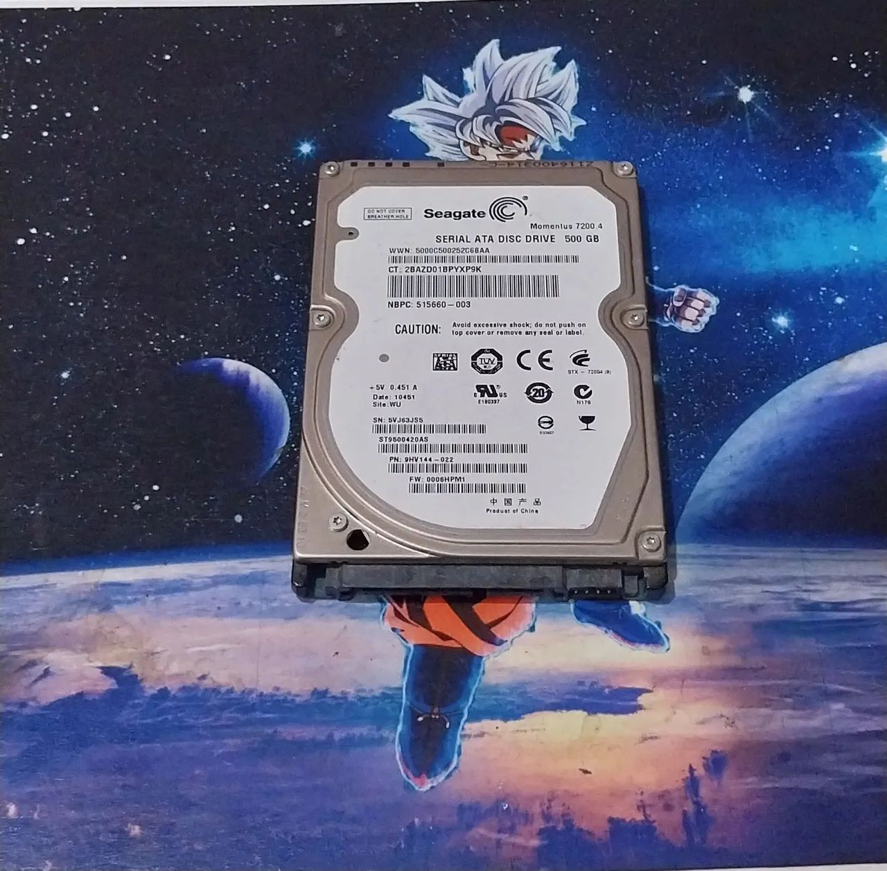 Hd notebook 500 GB 100% 