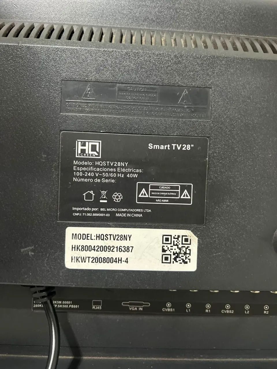 Vendo televisão smartv HQ 28 polegadas super nova - Foto 3