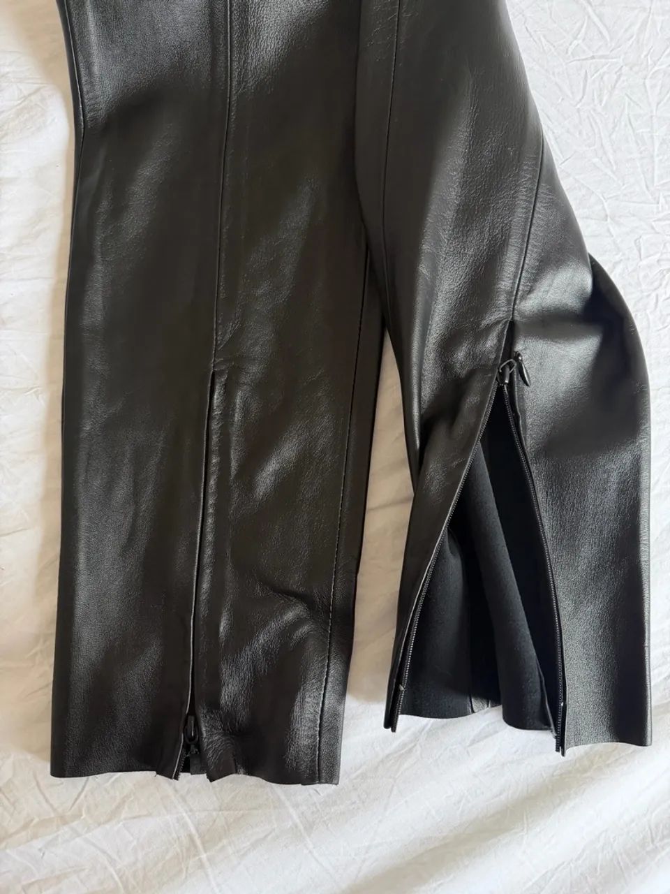 Calça 42/44 couro legítimo nunca usada  - Foto 3