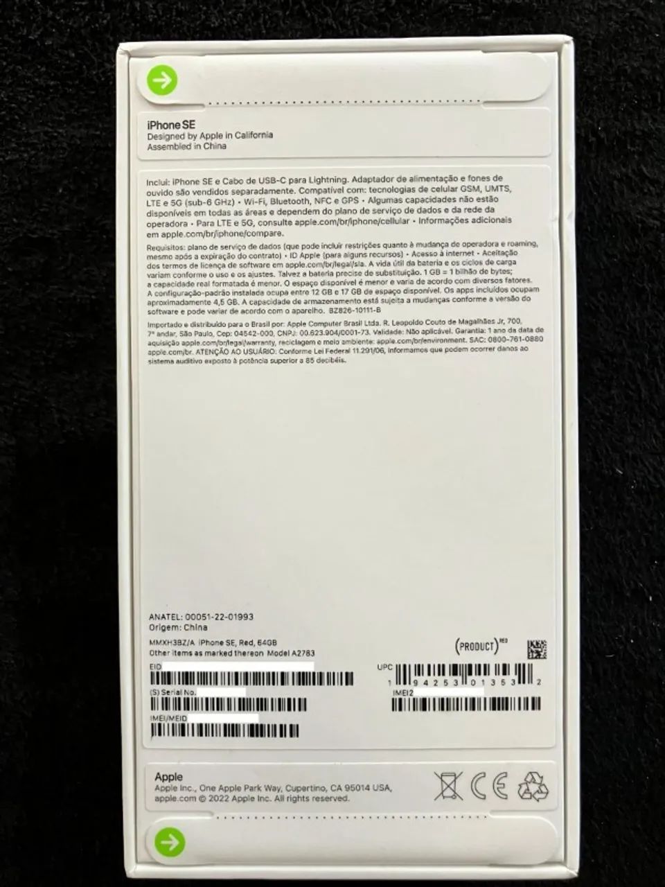 iPhone SE 3 Red 64GB Novo e Lacrado - Somente Belém e RMB  - Foto 2
