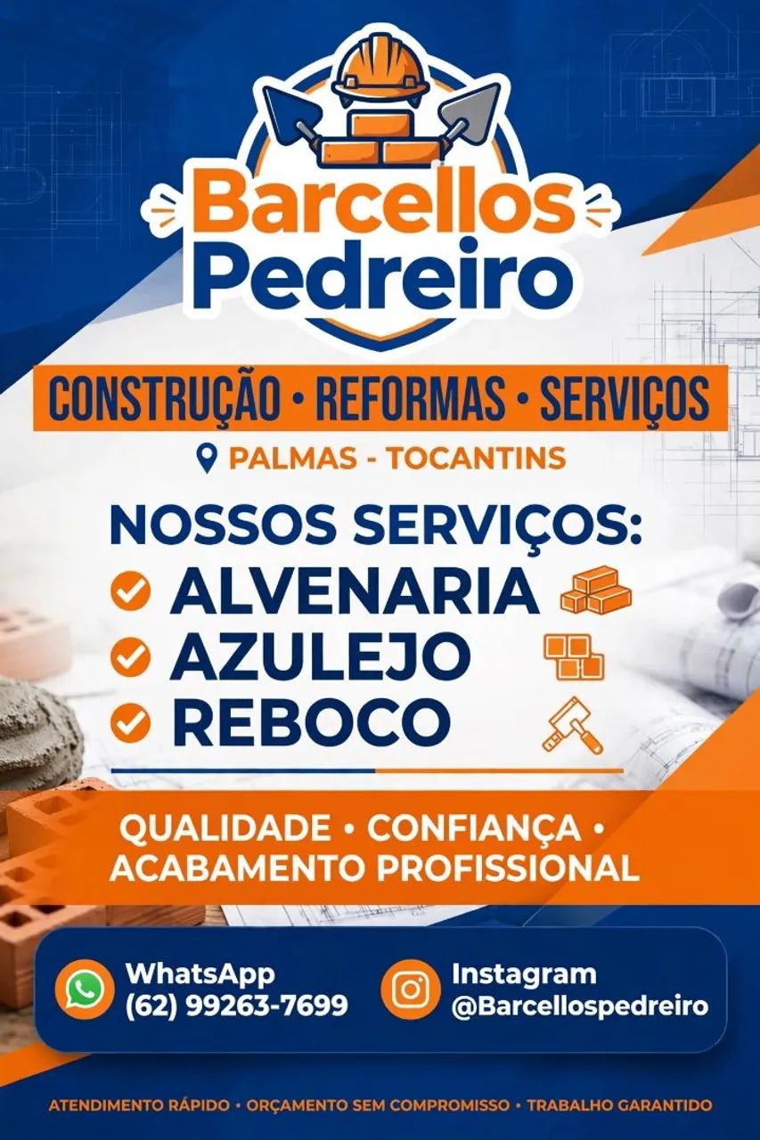 Pedreiro com referências 