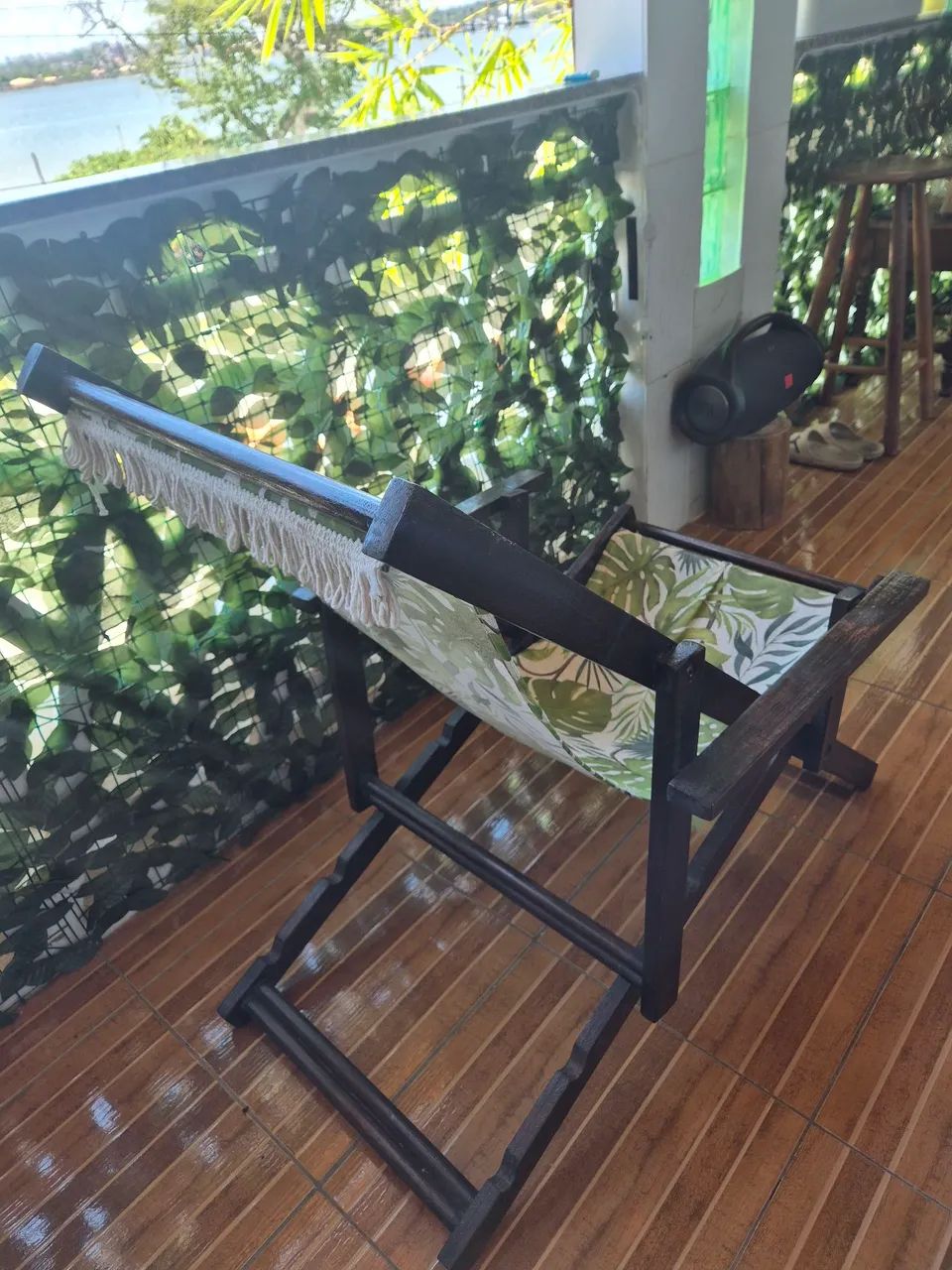 Espreguiçadeira de madeira  - Foto 2
