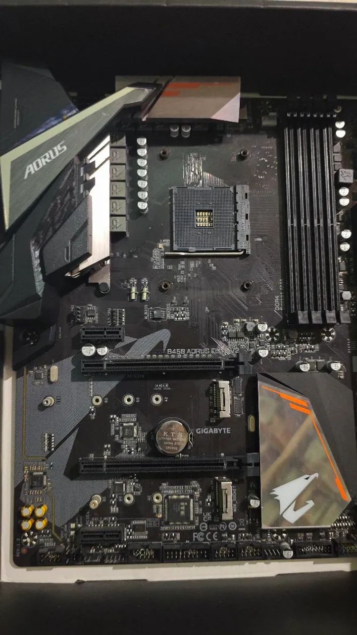 Placa mãe B450 Aorus Elite V2 DEFEITO  - Foto 2