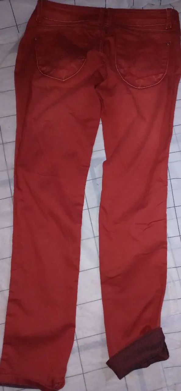 Calça  ocre camuflada com preto - Foto 4