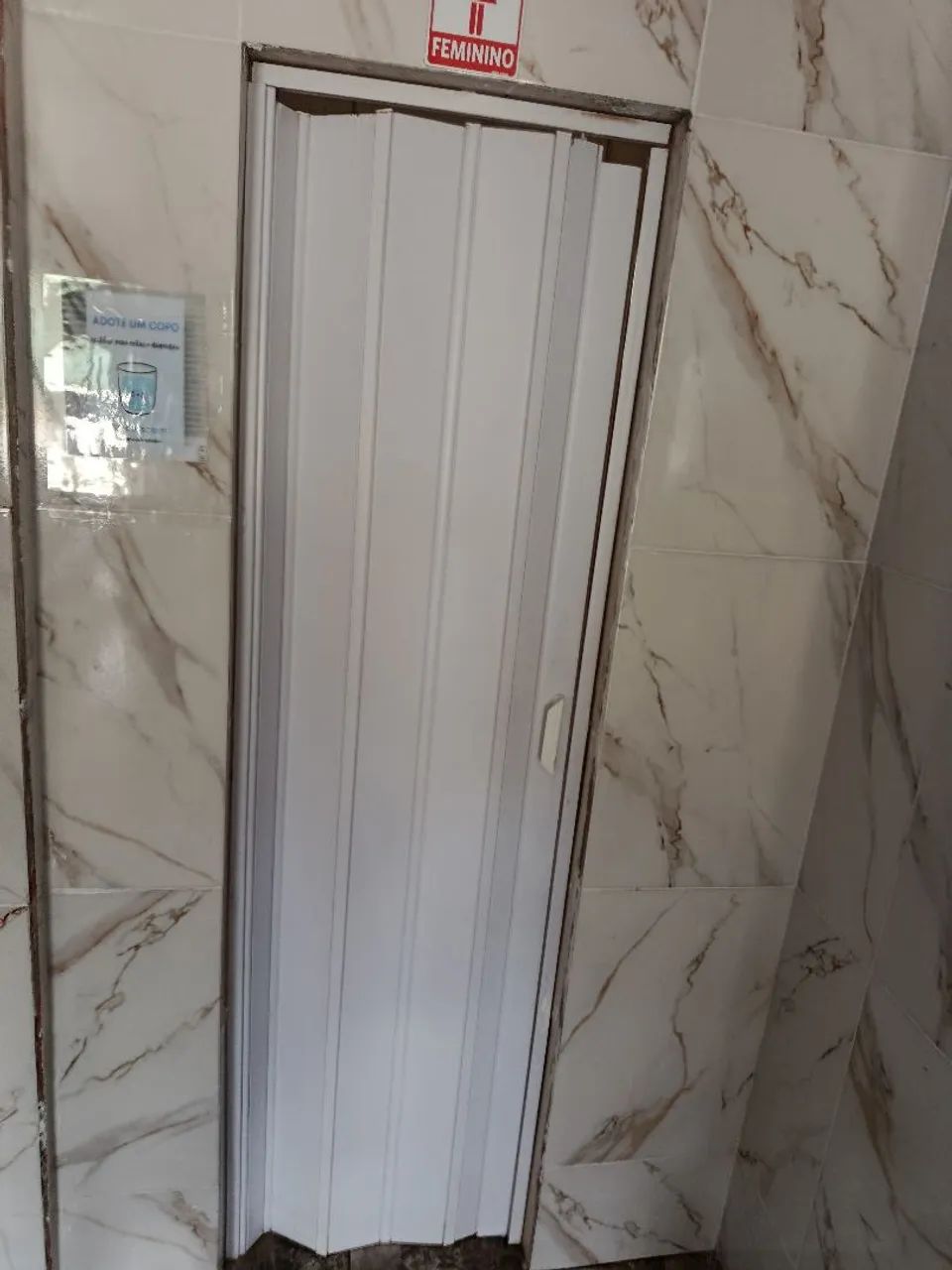 Porta sanfonada completa 