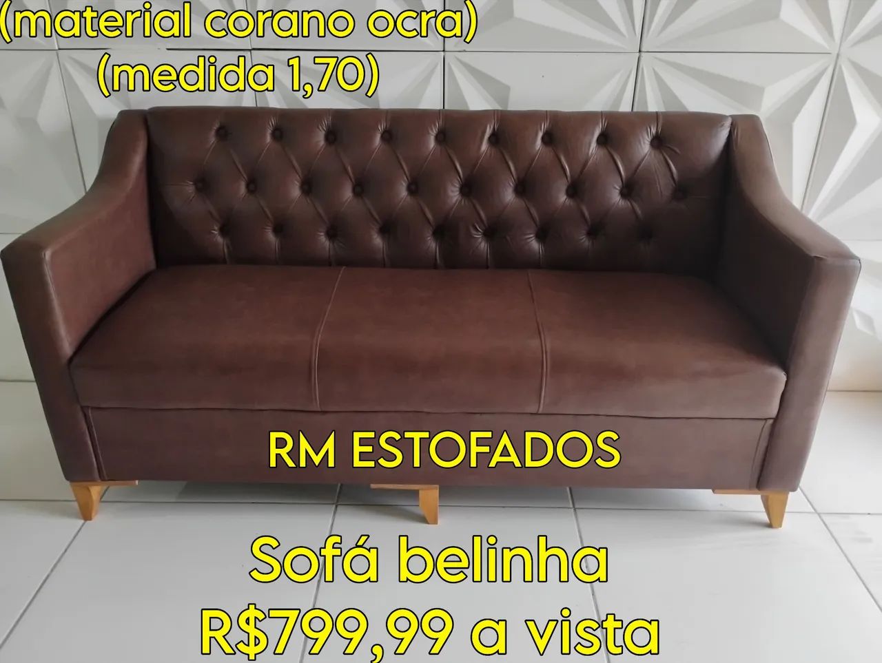 Sofá para sala de espera, barbearia ou salão de beleza  - Foto 2