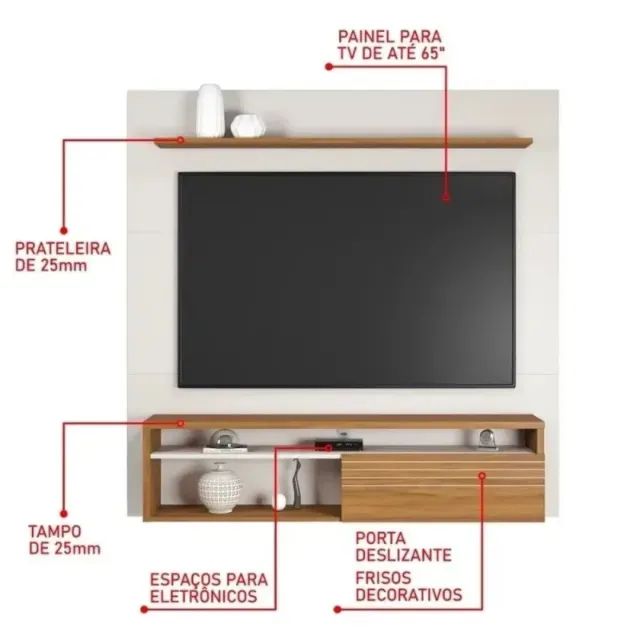 Painel NT1100 160cm para TV até 65 Polegadas Notável  - Foto 2
