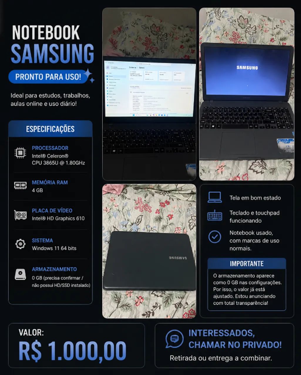 Notebook Samsung  - Foto 3