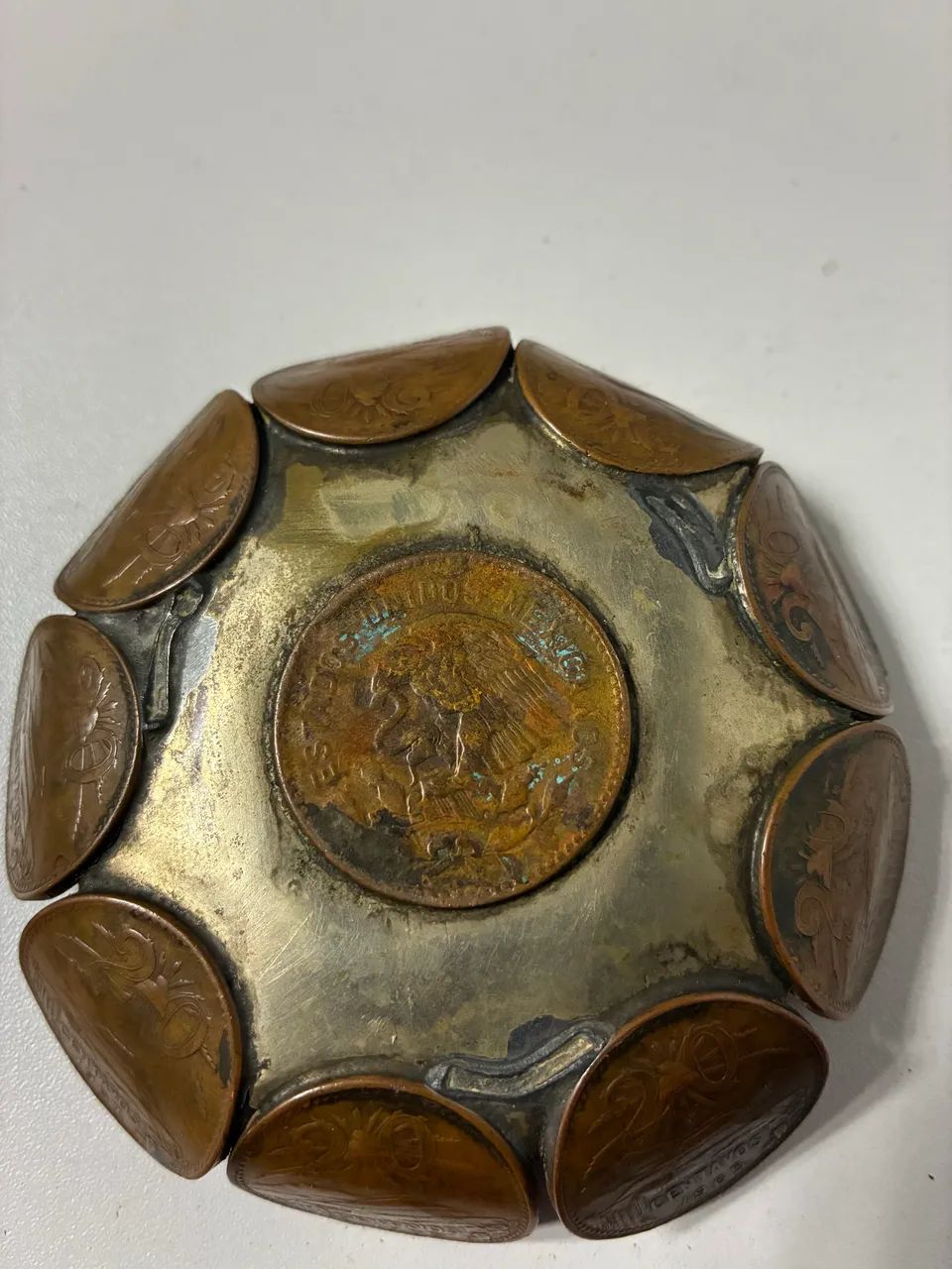 Suvenir Cinzeiro Acapulco feito com moedas mexicanas  - Foto 2