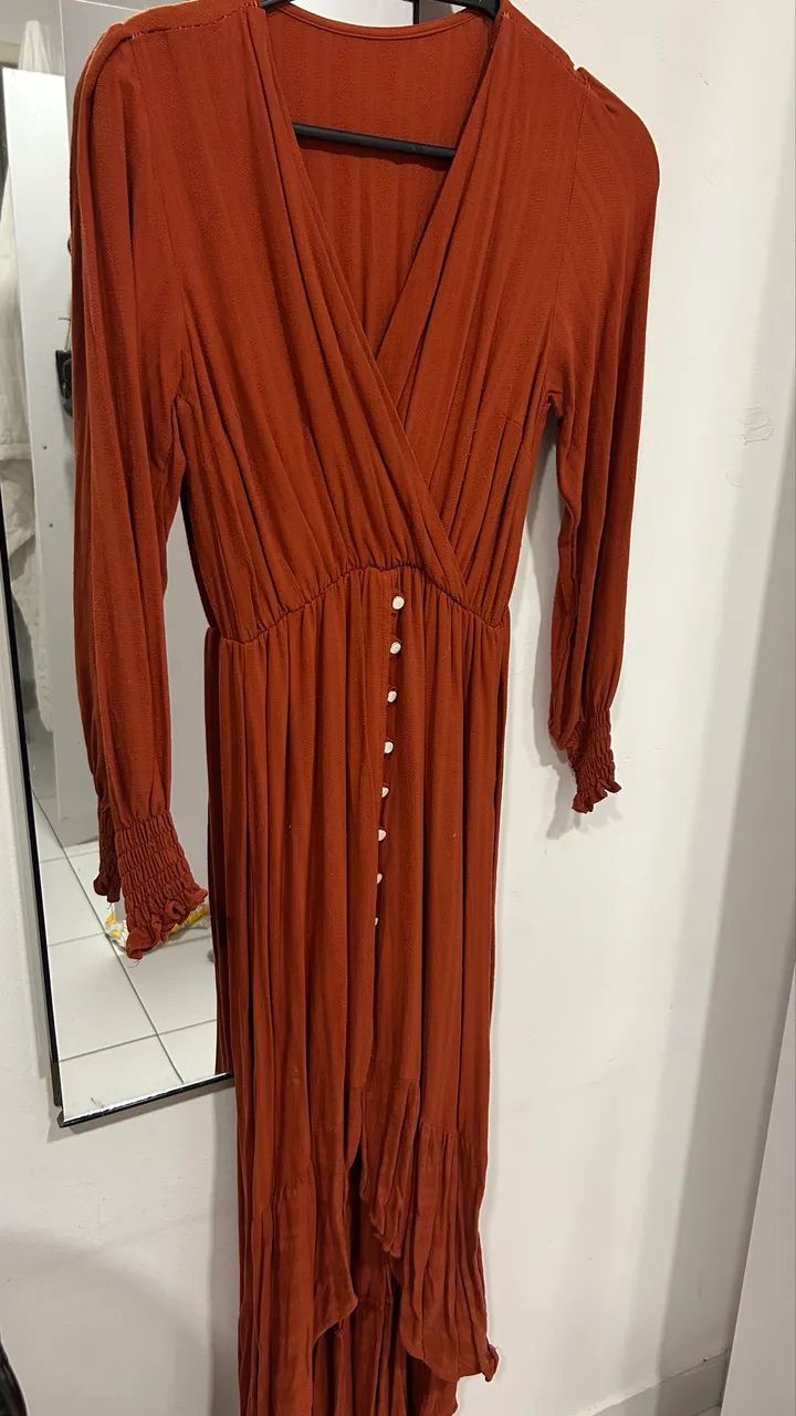 Vestido terra cota P