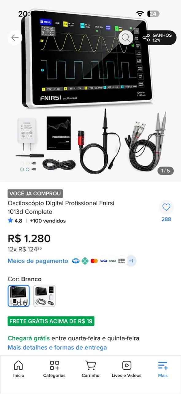Osciloscópio Digital