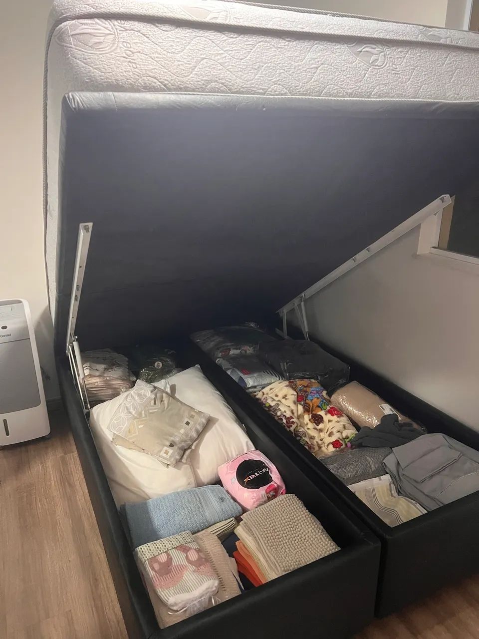 Cama Box Casal com Baú + Colchão de Molas Ensacadas - Foto 5