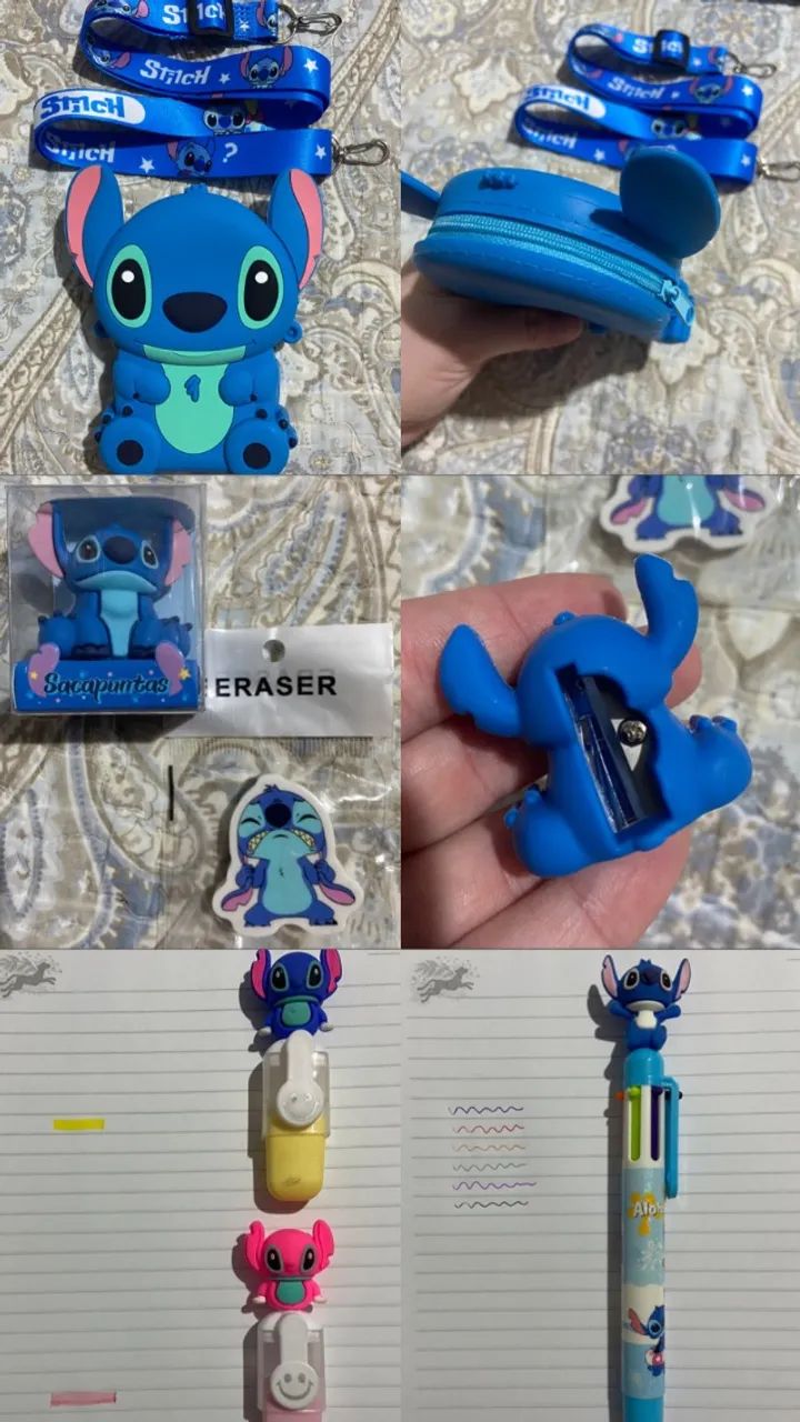 Acessórios e papelaria para menina