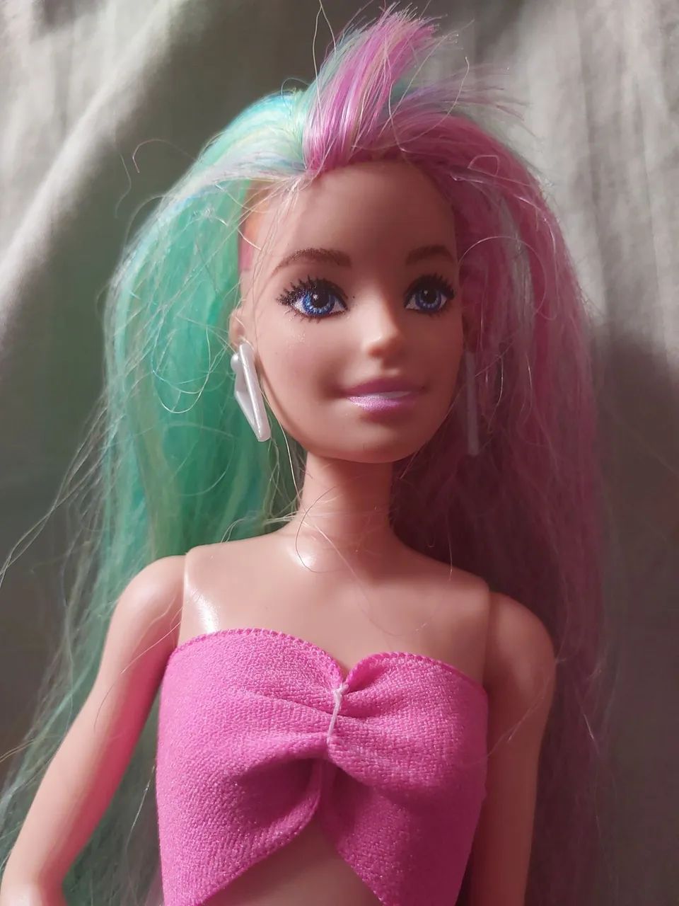 Mattel Boneca Barbie Penteado Arco-íris<br>