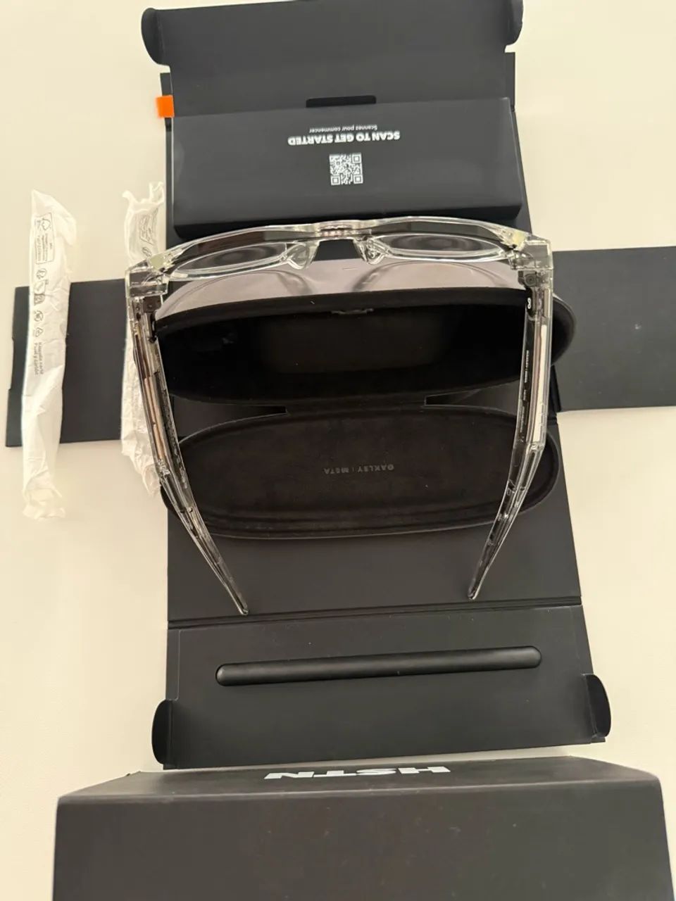 Óculos Oakley Hstn Meta Clear Transitions Grey - Foto 2