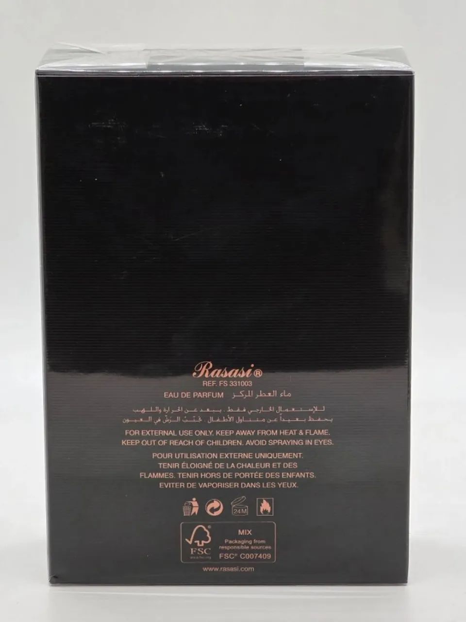 Hawas Black Rasasi Eau de Parfum 100ml - Foto 3