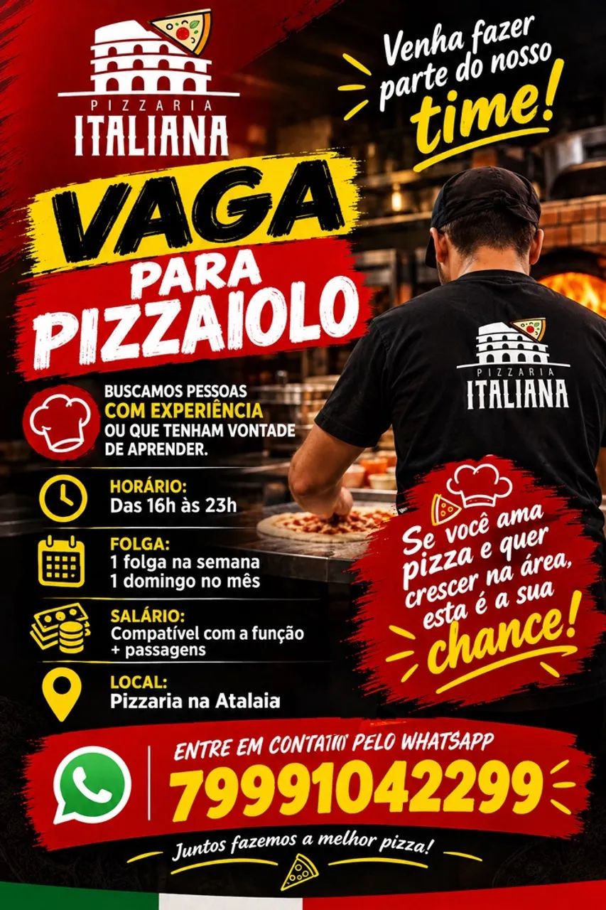 Vaga pizzaiolo 