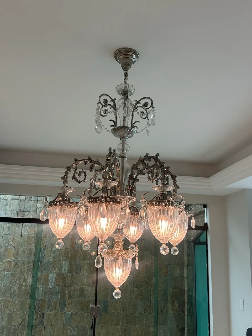 Lustre clássico de cristal (Louis XV/Rococó) - Foto 3