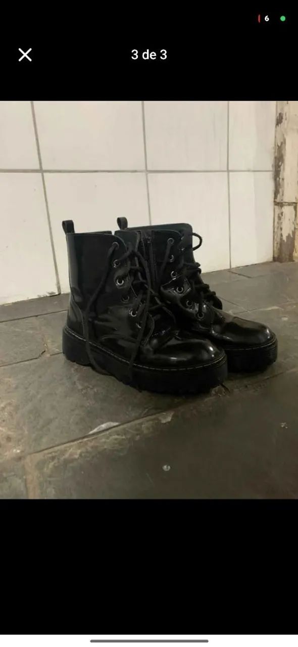 Bota coturno 