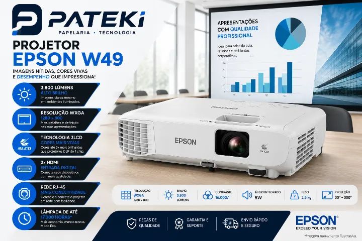 Projetor Epson PowerLite W49