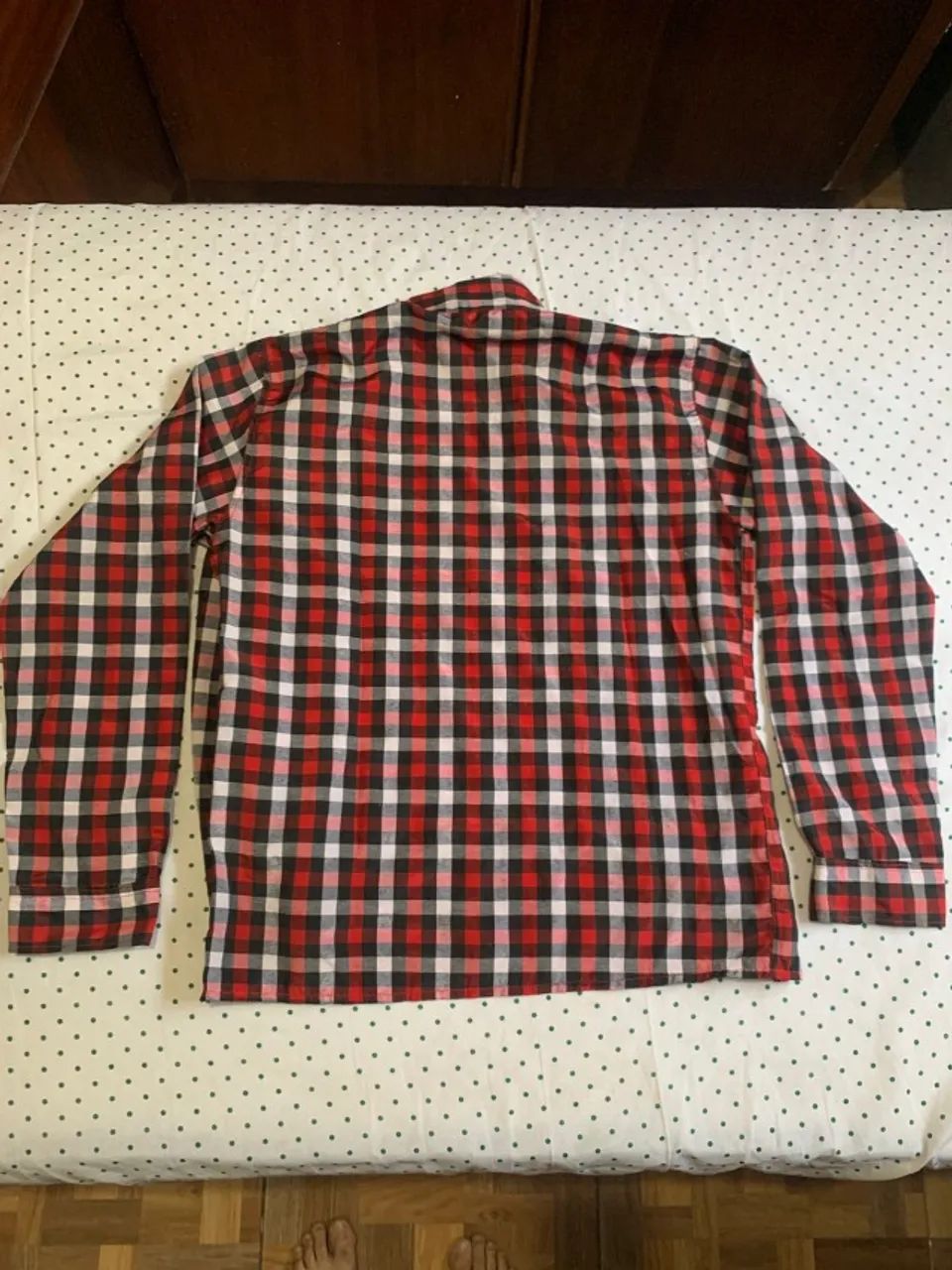 Camisa xadrez com manga longa - Foto 2