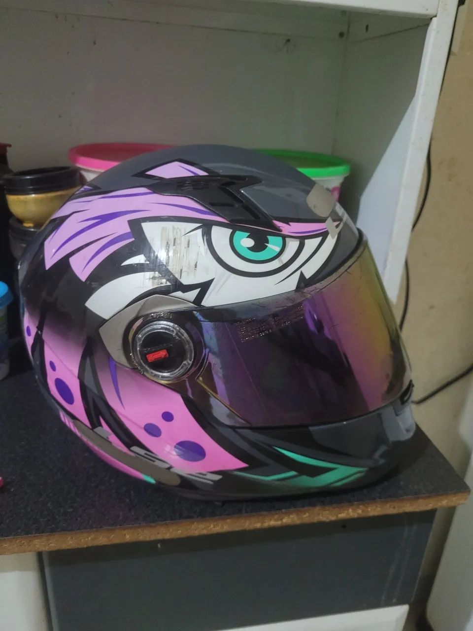 Capacete tribal usado - Foto 3