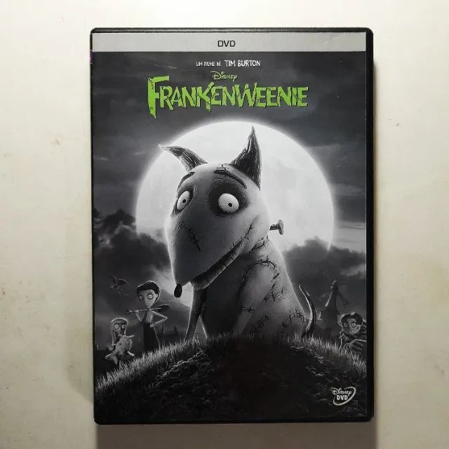 Dvd Frankenweenie, Disney, Tim Burton. Seminovo.