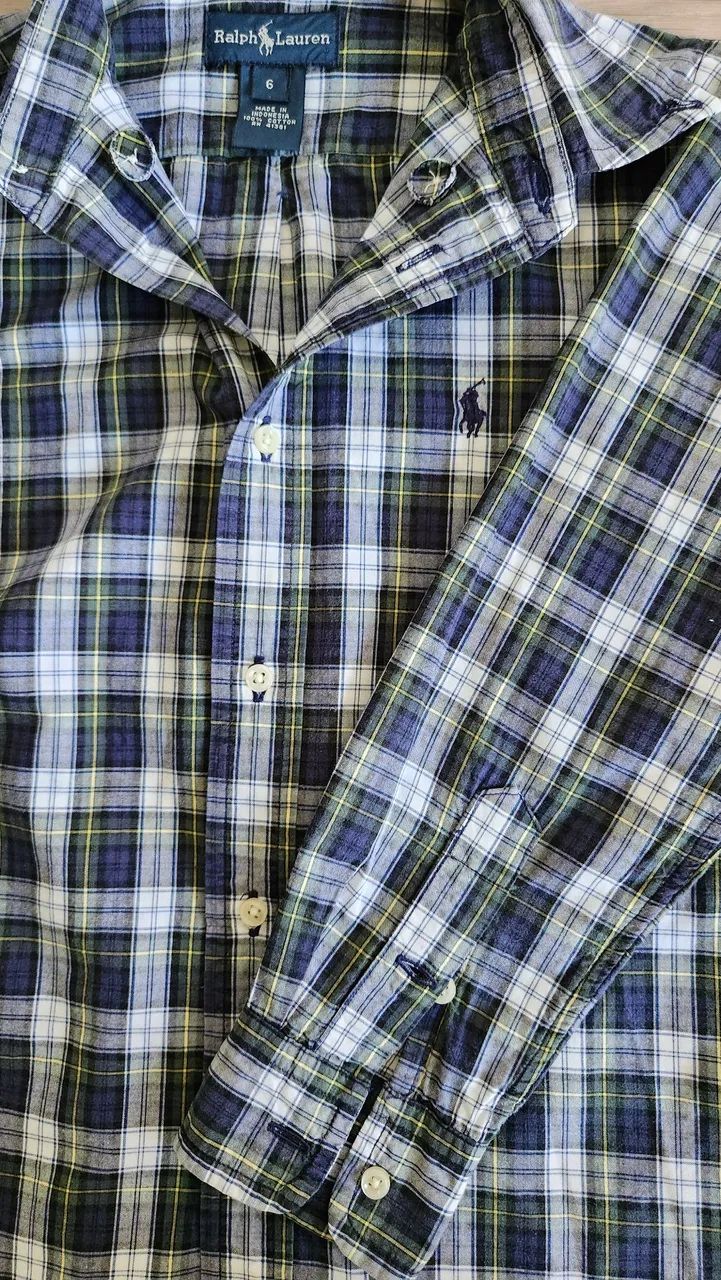 Camisa Xadrez Ralph Lauren 6 anos - Foto 5