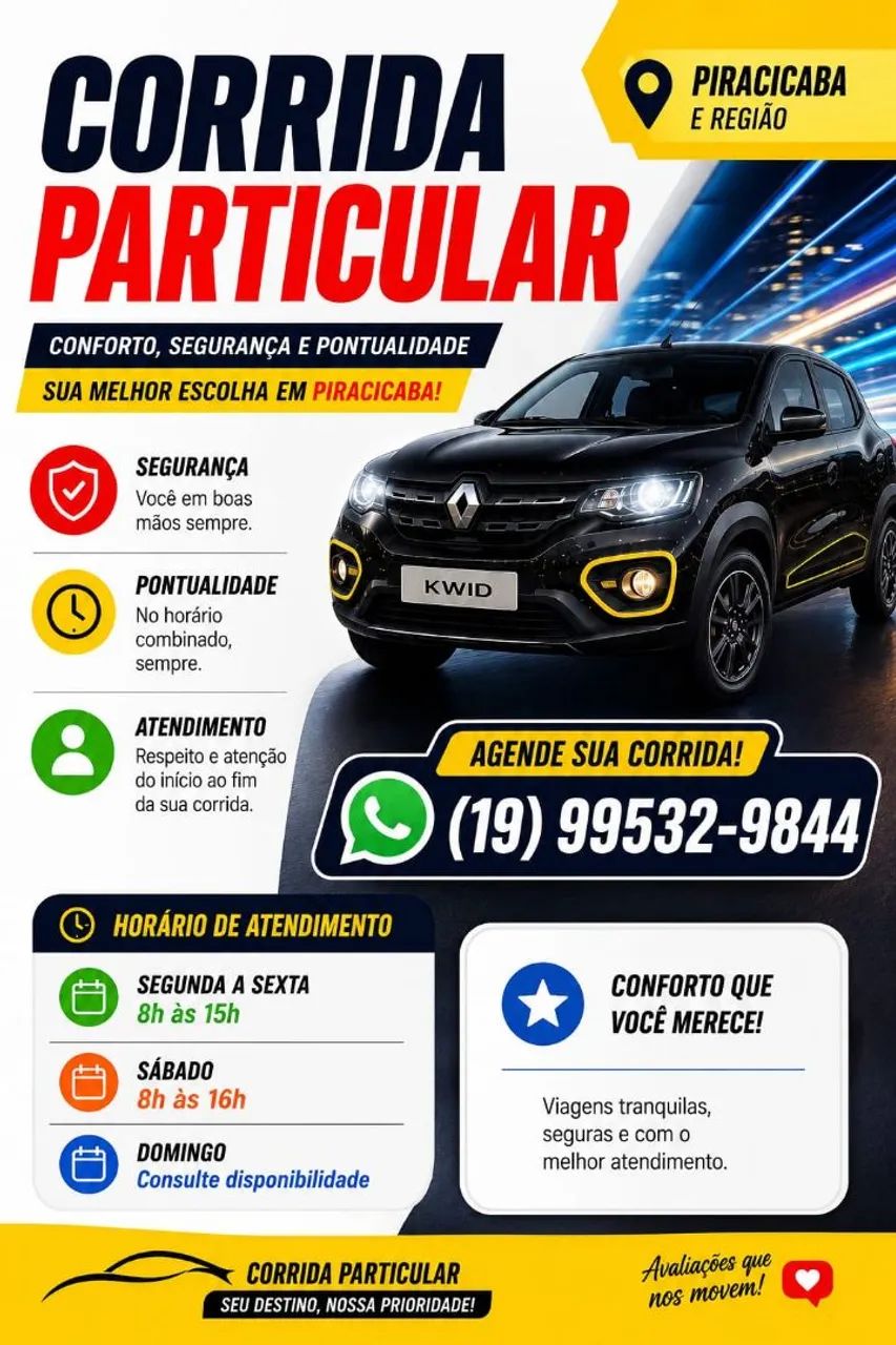 VIAGENS PARTICULARES EM PIRACICABA-SP 