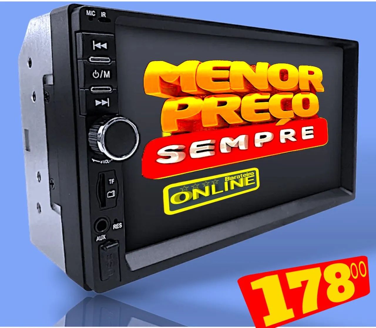Multimídia 7 polegadas 