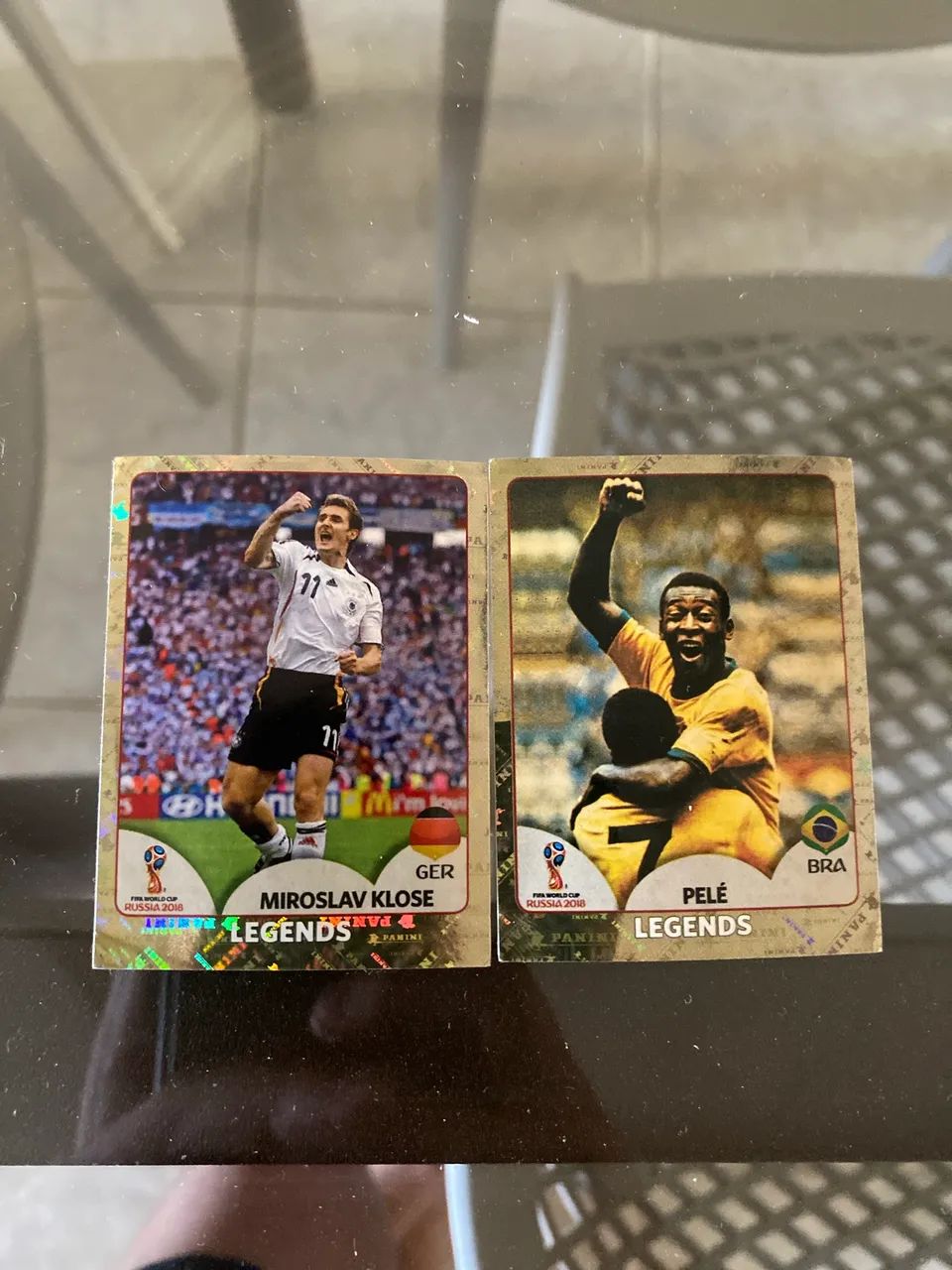 Pelé é Klose legends de 2018