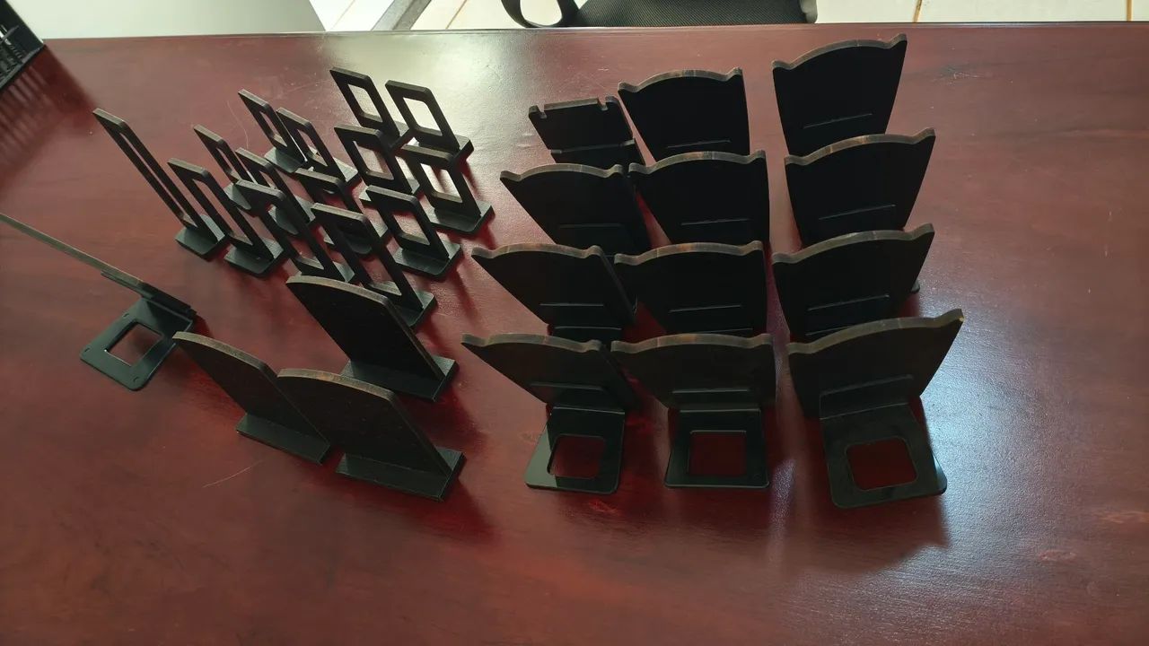 Conjunto de expositores para semijoias em MDF texturizado - Foto 4