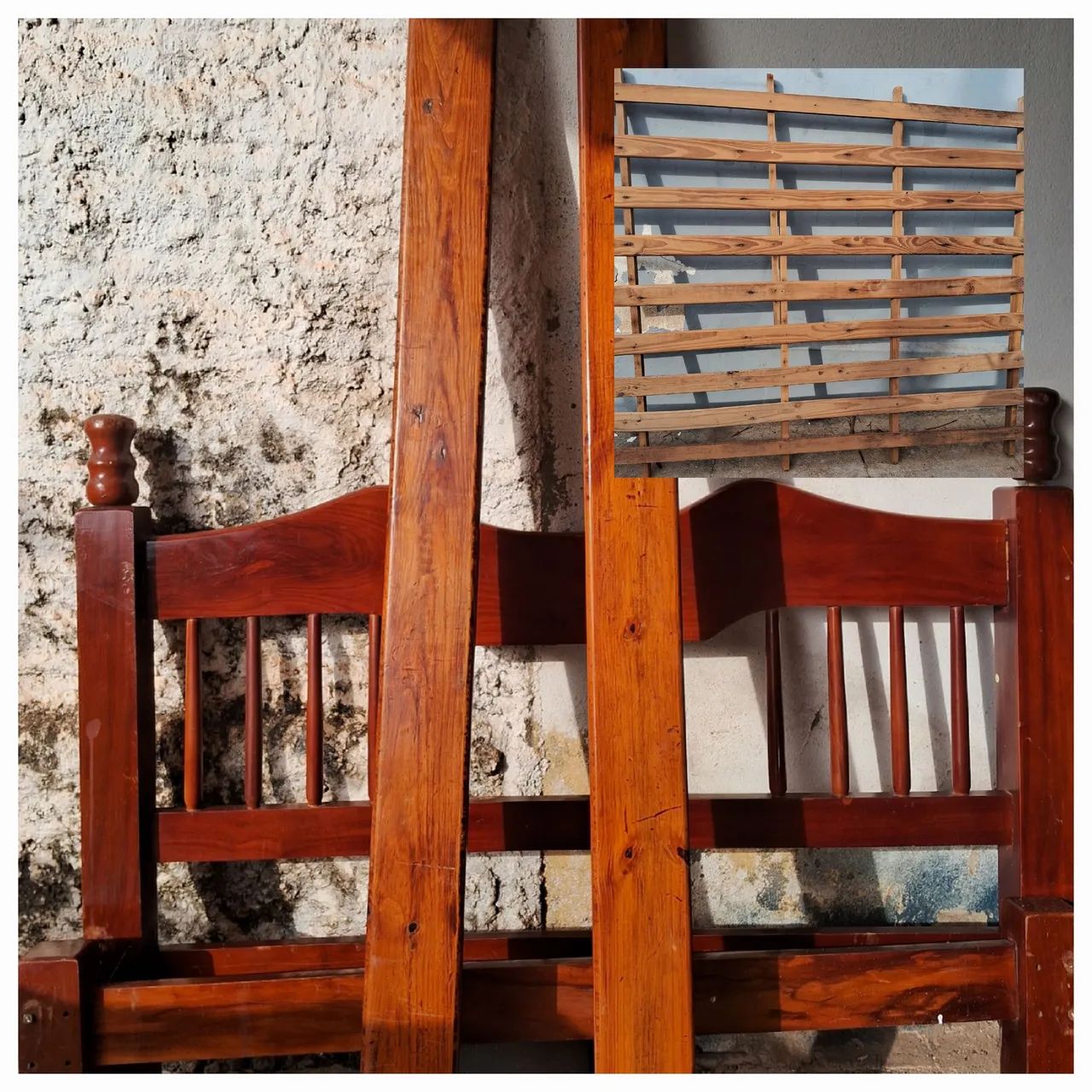 Cama de casal de madeira - Foto 2