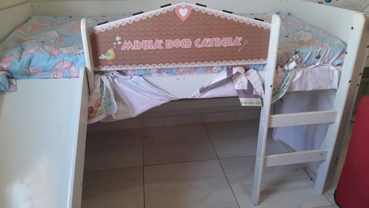 Cama infantil com escorregador  - Foto 4