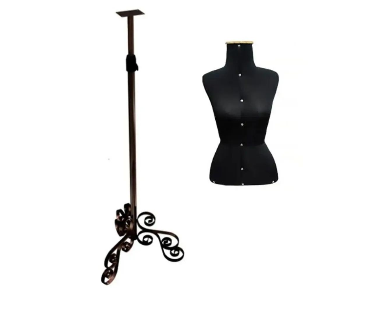 Manequim Tam. 40 - preto com pedestal 