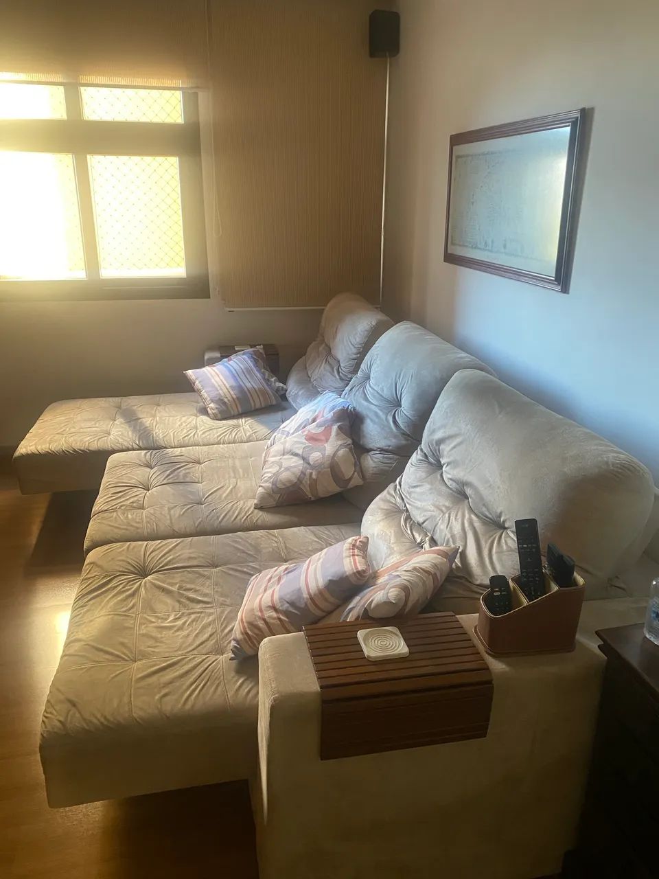 Sofá retrátil e reclinável com chaise - 3,15 mt - Foto 4