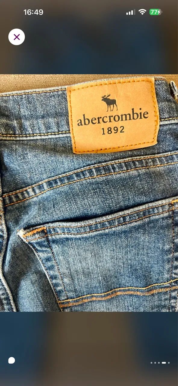 Calça jeans infantil Abercrombie TAM 10