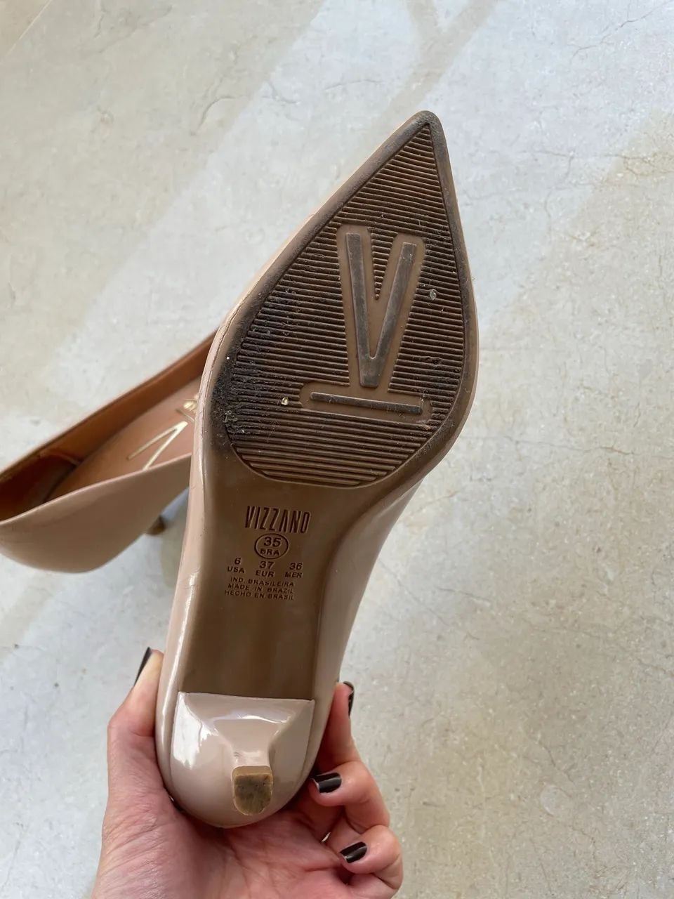 Scarpin bege chique