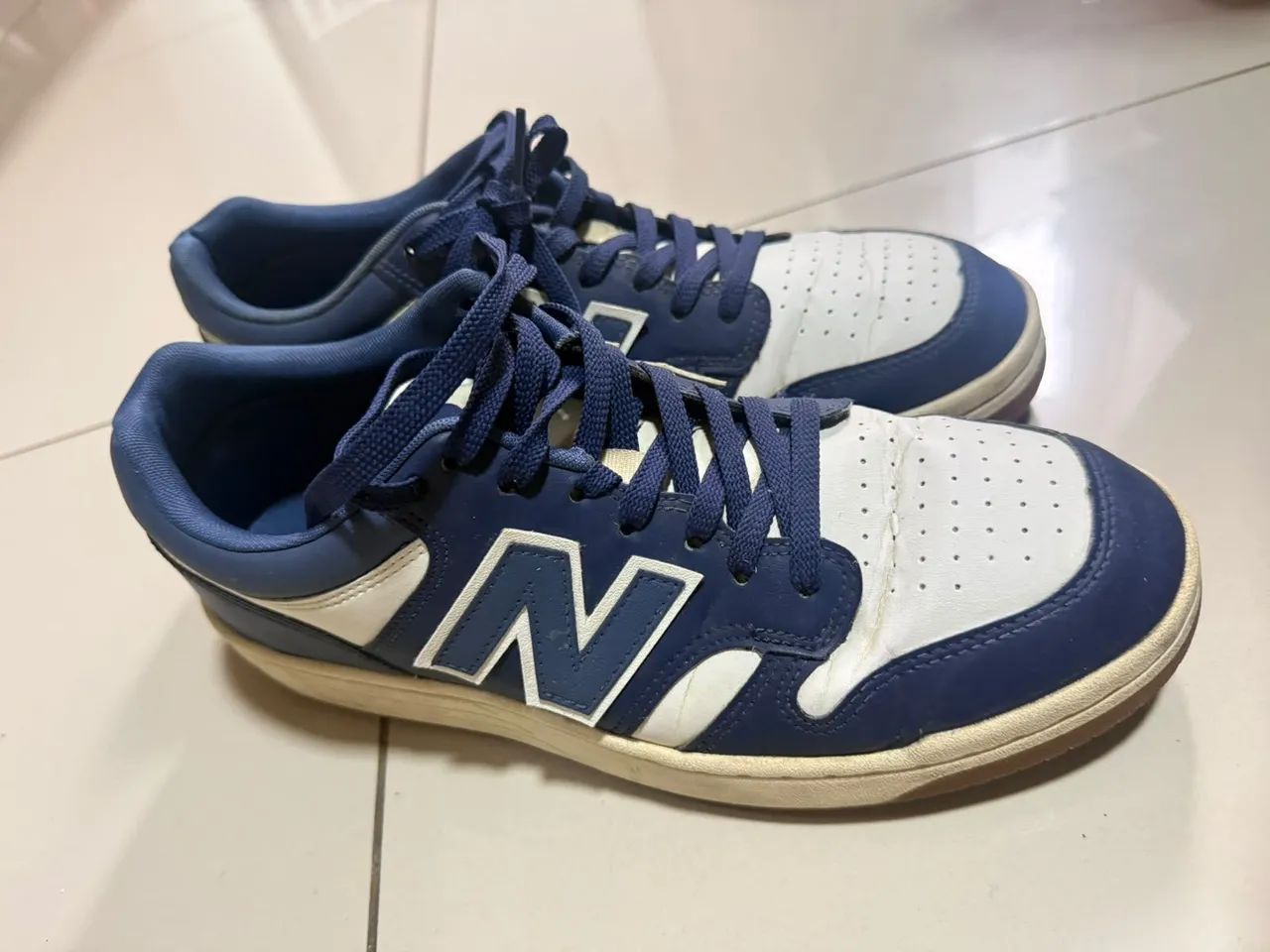 Tênis New balance azul e branco original número 41