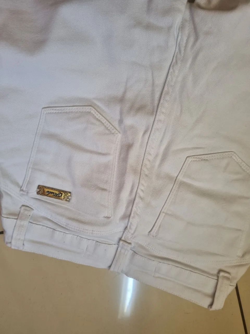 Calça feminina branca - Foto 3