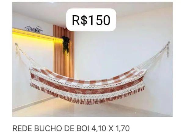 Rede de dormir e descanso, casal, confortável e gigante  - Foto 4